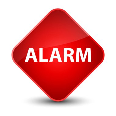 Alarm zarif kırmızı elmas düğmesi