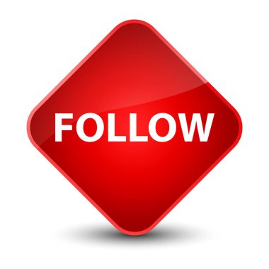 Zarif kırmızı elmas düğmesini izleyin