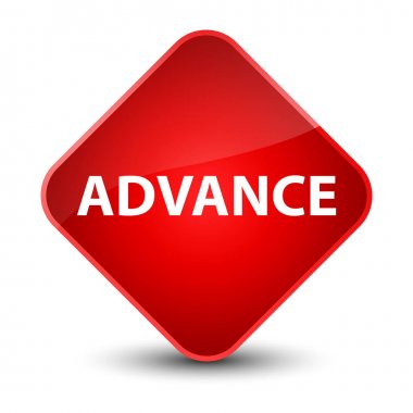 Önceden zarif kırmızı elmas düğmesi