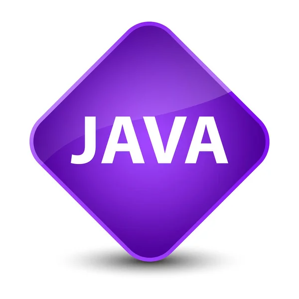 Java elegante botón de diamante púrpura —  Fotos de Stock