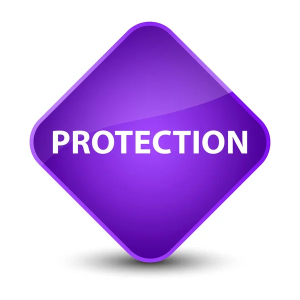 Protection elegant purple diamond button — Stock Photo, Image