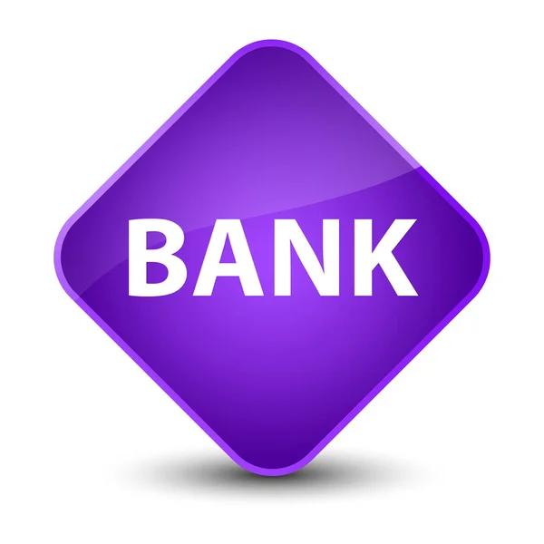 上品な紫色のダイヤモンド「銀行」ボタン — ストック写真