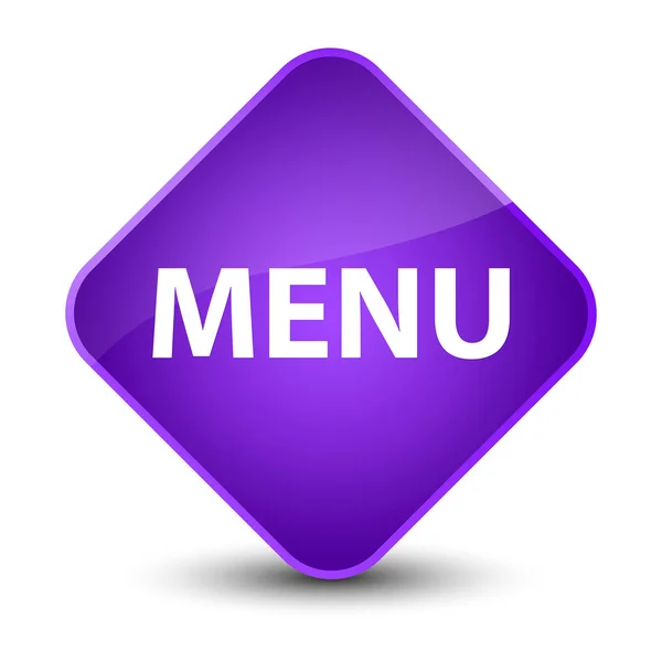 Menu elegante pulsante diamante viola — Foto Stock