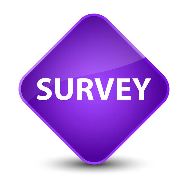 Survey elegant purple diamond button — Stock Photo, Image