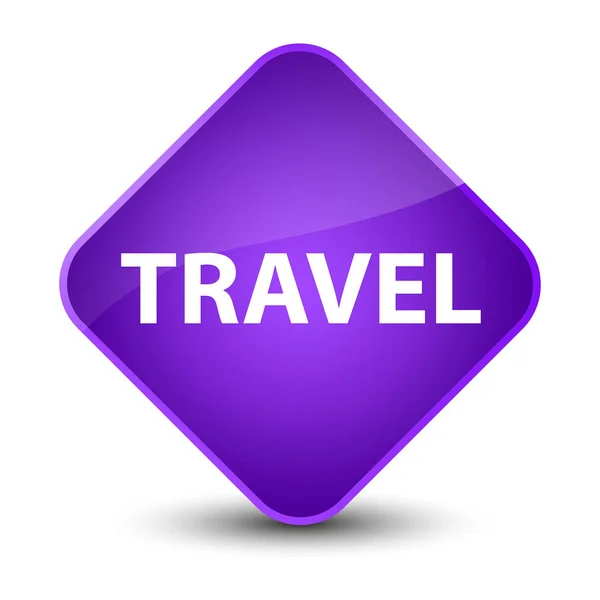 Travel elegant purple diamond button — Stock Photo, Image