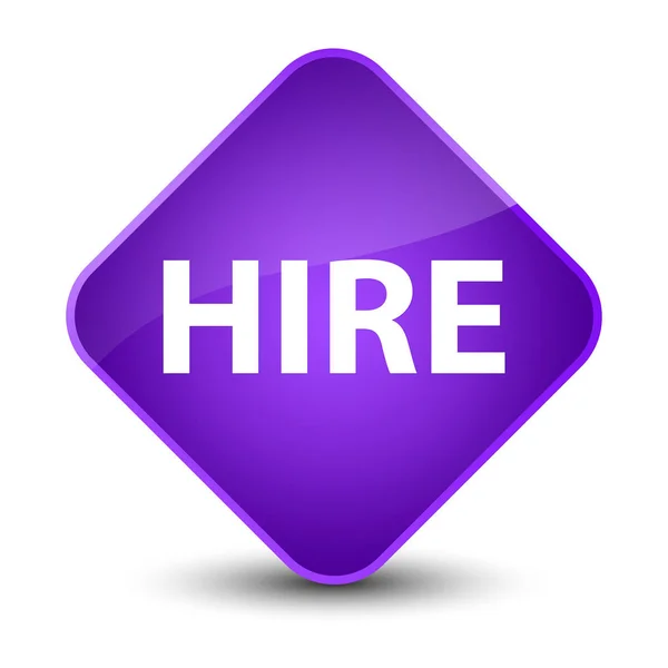 Hire elegant purple diamond button — Stock Photo, Image