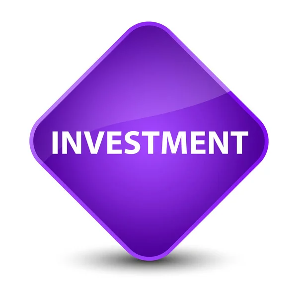 投資優雅な紫色のダイヤモンド ボタン — ストック写真