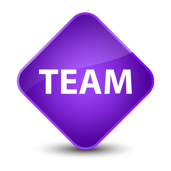 Team elegant purple diamond button — Stock Photo, Image