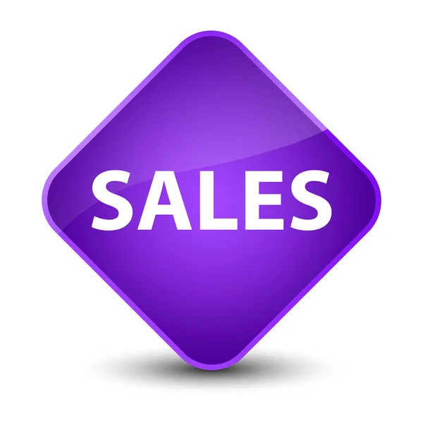 Sales elegant purple diamond button — Stock Photo, Image