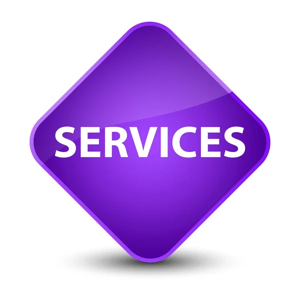 Services elegant purple diamond button — Stock Photo, Image