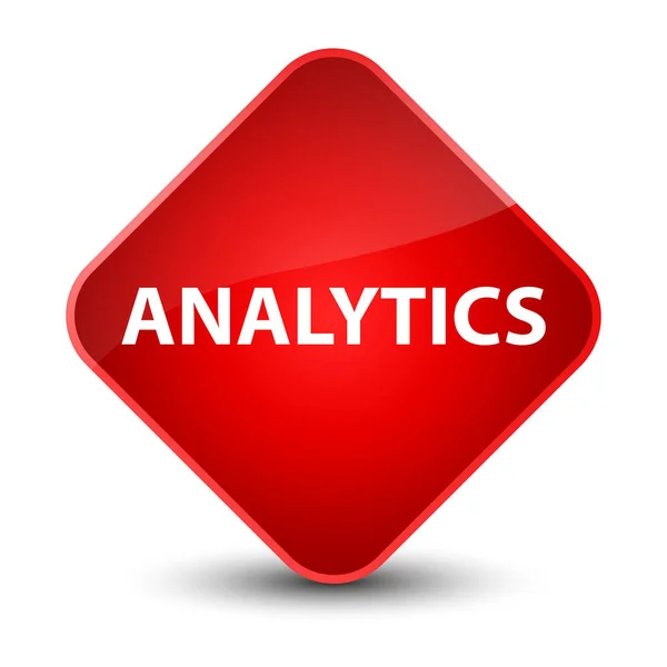 Analytics elegante pulsante diamante rosso — Foto Stock