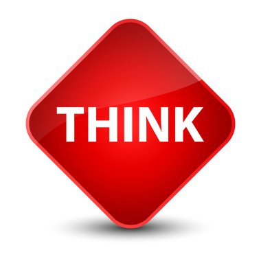 Zarif kırmızı elmas düğmesini düşünüyorum