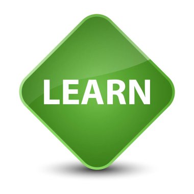 Zarif yumuşak yeşil elmas düğmesini öğrenin