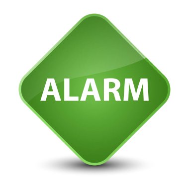 Alarm zarif yumuşak yeşil elmas düğmesi