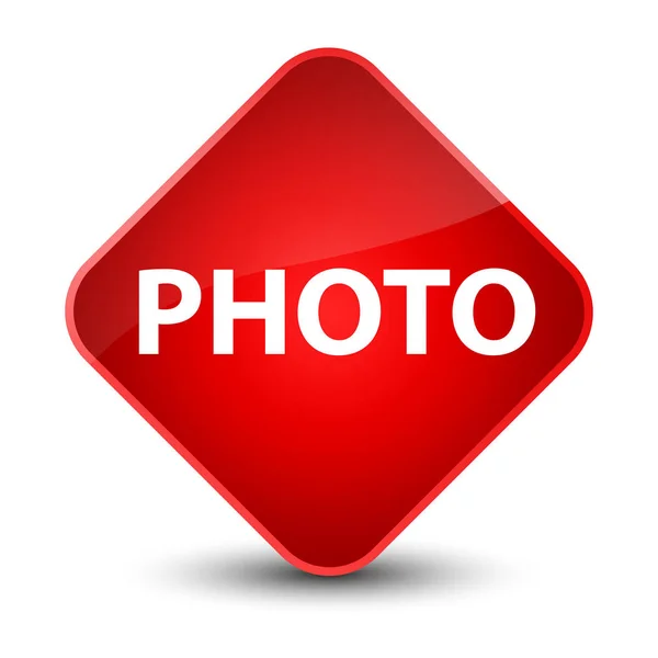 Knop voor foto-elegante rode ruit — Stockfoto