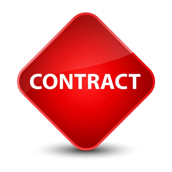 Contract elegant red diamond button — Stock Photo, Image