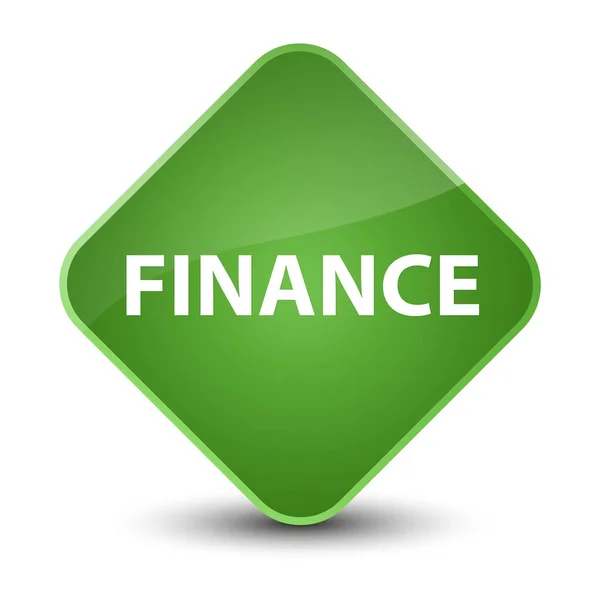 Finance elegant soft green diamond button — Stock Photo, Image