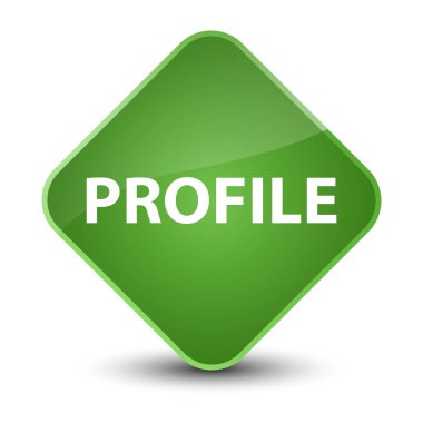 Profil zarif yumuşak yeşil elmas düğmesi