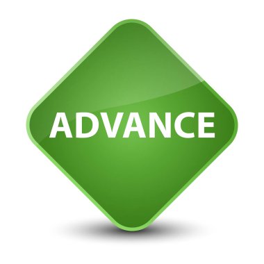 Önceden zarif yumuşak yeşil elmas düğmesi