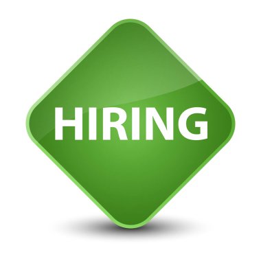 Zarif yumuşak yeşil elmas düğme işe