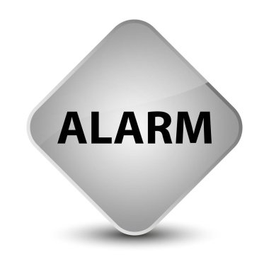Alarm zarif beyaz elmas düğmesi