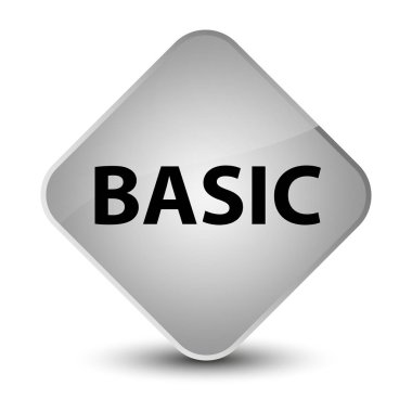 Temel zarif beyaz elmas düğmesi