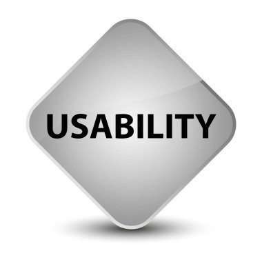 Kullanılabilirlik zarif beyaz elmas düğmesi