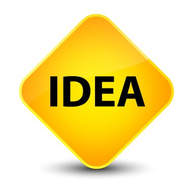 Fikir zarif sarı elmas düğmesi