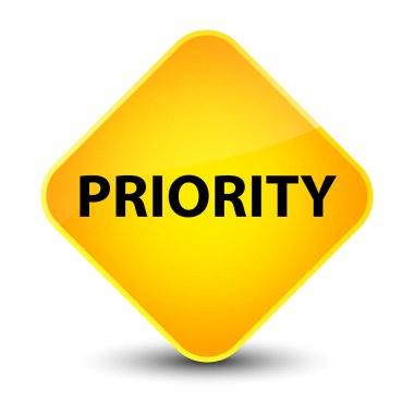 Öncelik zarif sarı elmas düğmesini