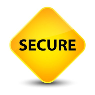 Güvenli zarif sarı elmas düğmesi