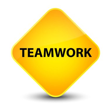 Ekip çalışması zarif sarı elmas düğmesi