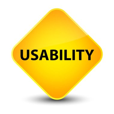 Kullanılabilirlik zarif sarı elmas düğmesi