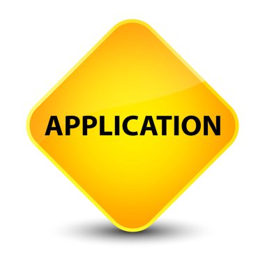 Uygulama zarif sarı elmas düğmesi