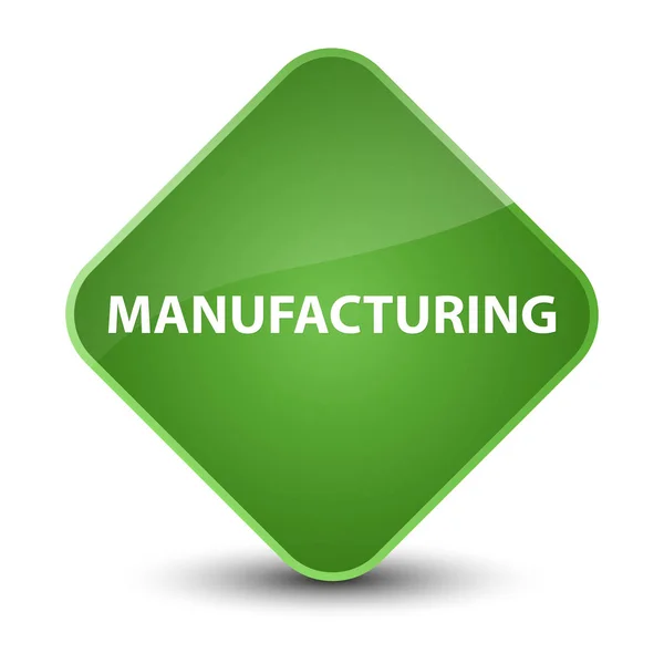 Manufacturing elegant soft green diamond button — Stock Photo, Image