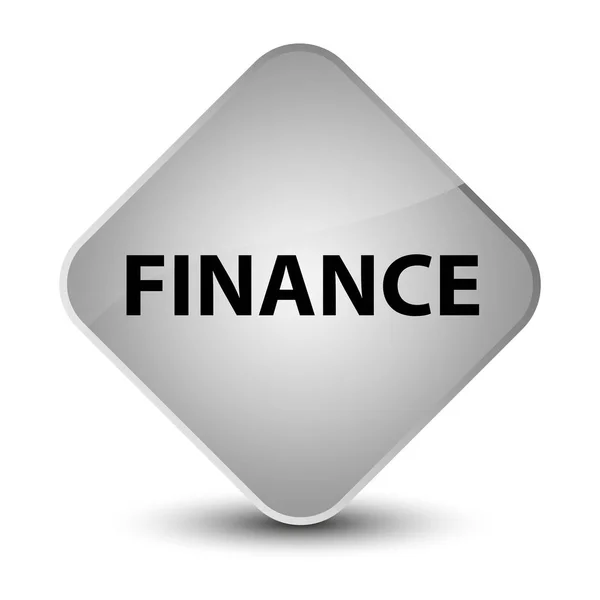 Finance elegant white diamond button — Stock Photo, Image