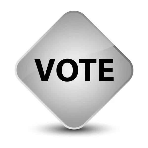 Vote elegante botão de diamante branco — Fotografia de Stock