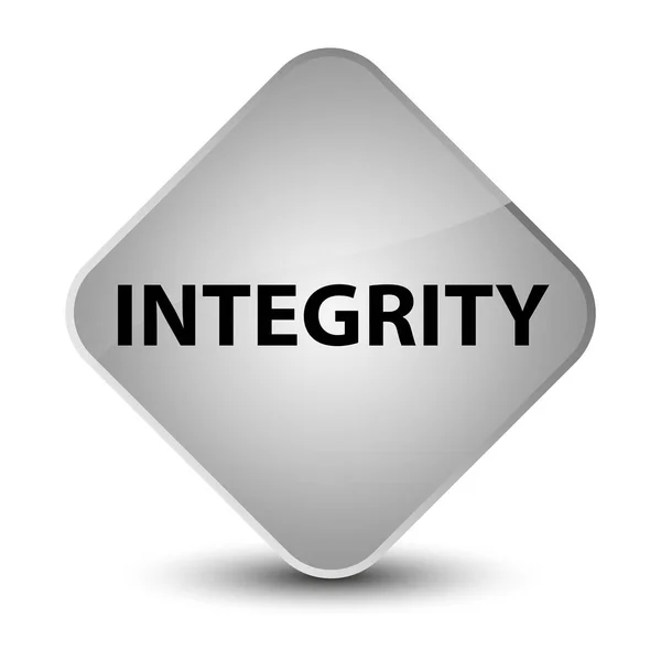 Integrity elegant white diamond button — Stock Photo, Image