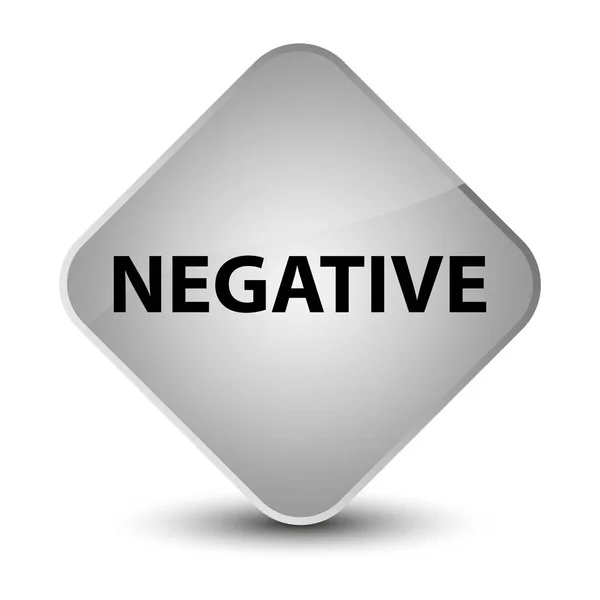 Negative elegant white diamond button — Stock Photo, Image