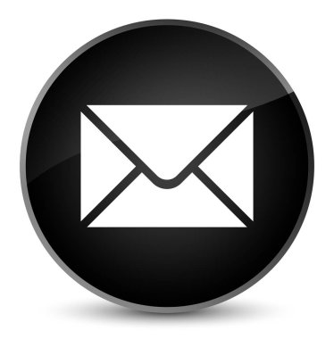 E-posta kutsal kişilerin resmi zarif siyah yuvarlak düğme