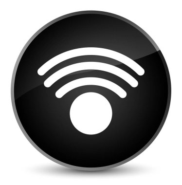 WiFi kutsal kişilerin resmi zarif siyah yuvarlak düğme