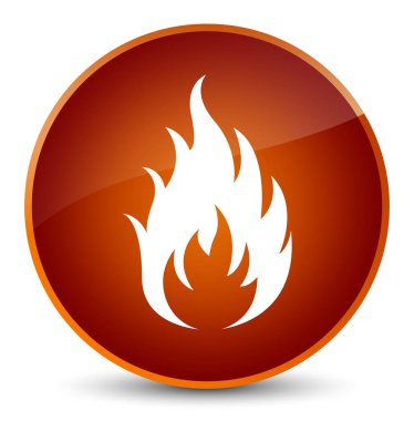 Yangın kutsal kişilerin resmi zarif kahverengi yuvarlak düğme