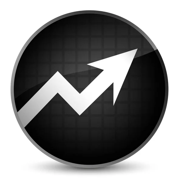 Zakelijke grafiek pictogram elegant zwart ronde knop — Stockfoto
