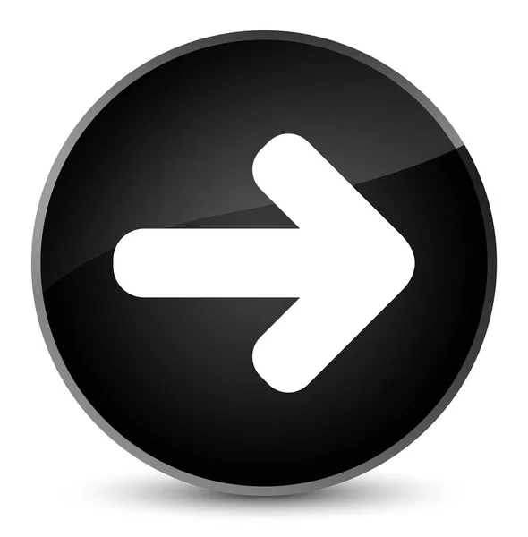 Next arrow icon elegant black round button — Stock Photo, Image