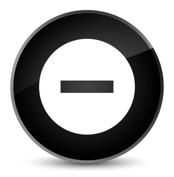 İptal simgesi zarif siyah yuvarlak düğmesi — Stok fotoğraf