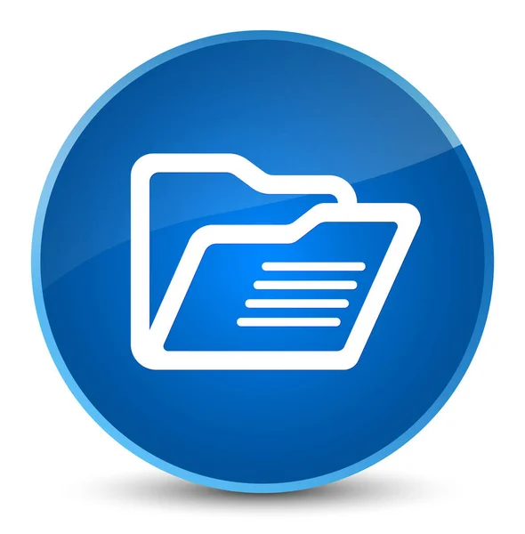 Složka ikona elegantní modré kulaté tlačítko — Stock fotografie
