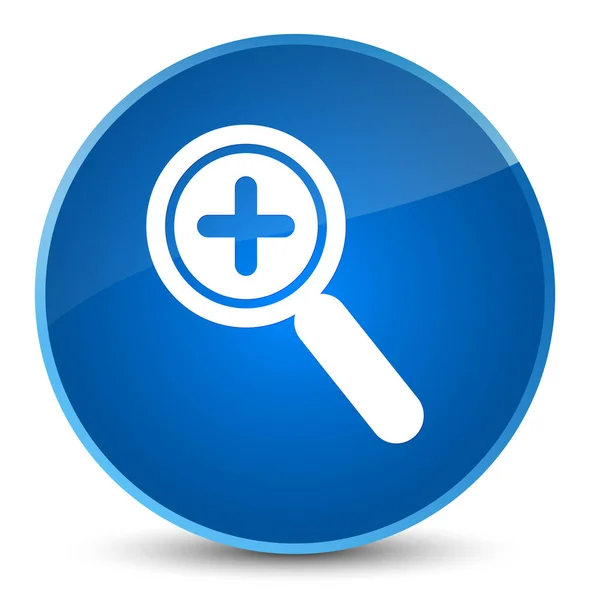 Zoom in icon elegant blue round button — Stock Photo, Image