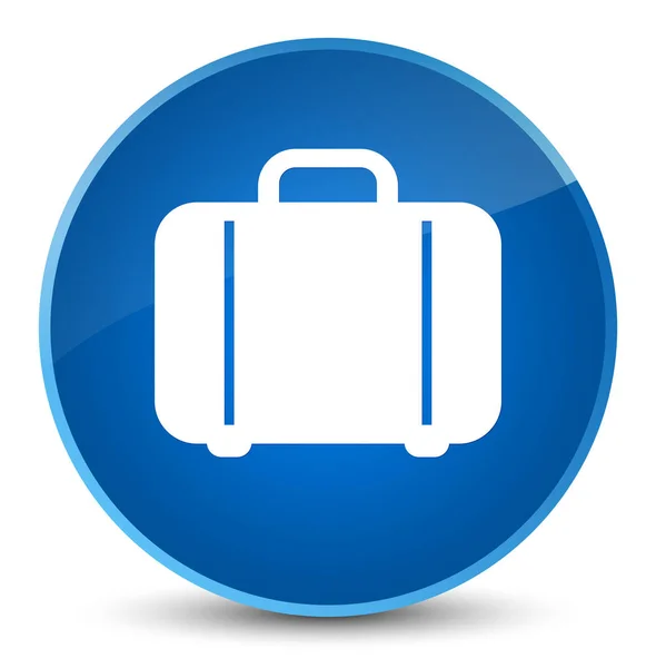 Taschensymbol eleganter blauer runder Knopf — Stockfoto