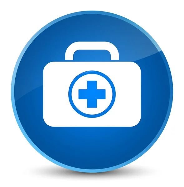 First aid kit ikona elegancki niebieski okrągły przycisk — Zdjęcie stockowe