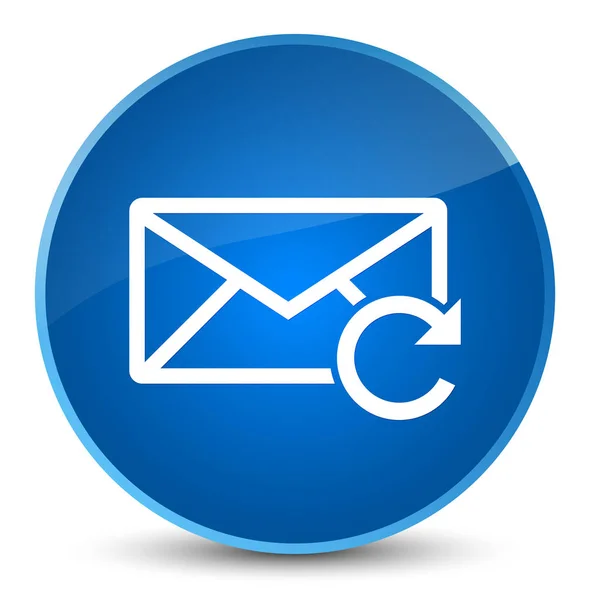 Refresh email icon elegant blue round button — Stock Photo, Image