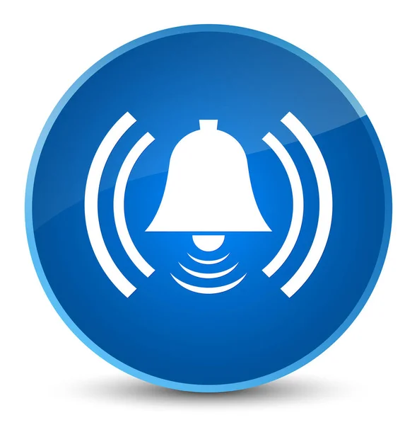 Alarm simgesi zarif mavi yuvarlak düğmesi — Stok fotoğraf